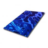 Quality Water Ripple Metal Sheet , PVD Water Wave Stainless Steel Ceiling for sale