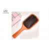 China Oval Shape Wooden Handle 3 Inch Paddle Brush For Curly Hair factory