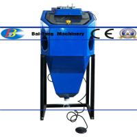 China Mini Suction Type Wet Sandblasting Cabinet 450*450*400mm Work Cabinet factory