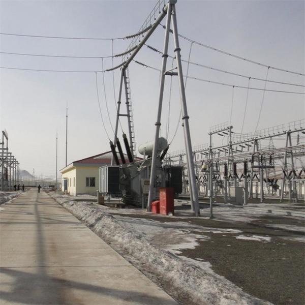 Quality Hot Dip Galvanized / Painting Substation Steel Structures For Transmission Line for sale