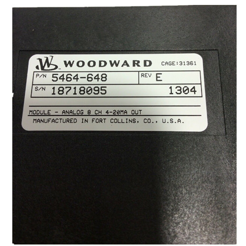 Quality 5464 648 Woodward Module 8 Channel Analog Module PLC DCS for sale