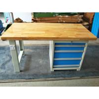 China Tool Workshop Stainless Steel Work Bench With Butcher Block Hardwood Bench Top factory