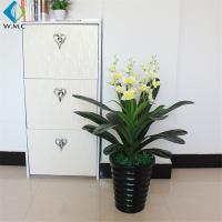 China Corner Decoration Fake Orchid In Pot , Chinese Style Artificial Daffodil Flowers factory