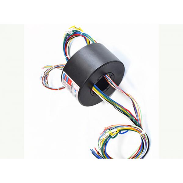 Quality 18 Circuits Current Through Bore Electrical Slip Ring 360° Rotating Joint Easy for sale