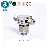 China Stainless Steel Air Compressor Strainer , 1/4&quot; In Line Gas Filter 20.6Mpa factory