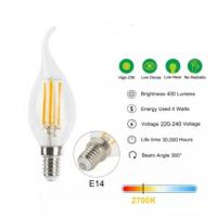China 4W E14 Flicker Flame Light Bulb C35 LED Filament Candle Bulbs for sale