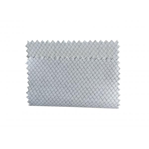 Quality 2.5mm Diamond Pattern ESD Knitted Fabric White, Blue, Green Weight 135GSM for sale