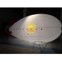 Quality 7m Inflatable Helium Lighting Blimp / Zeppelin Balloon with GE halogen bulb for for sale