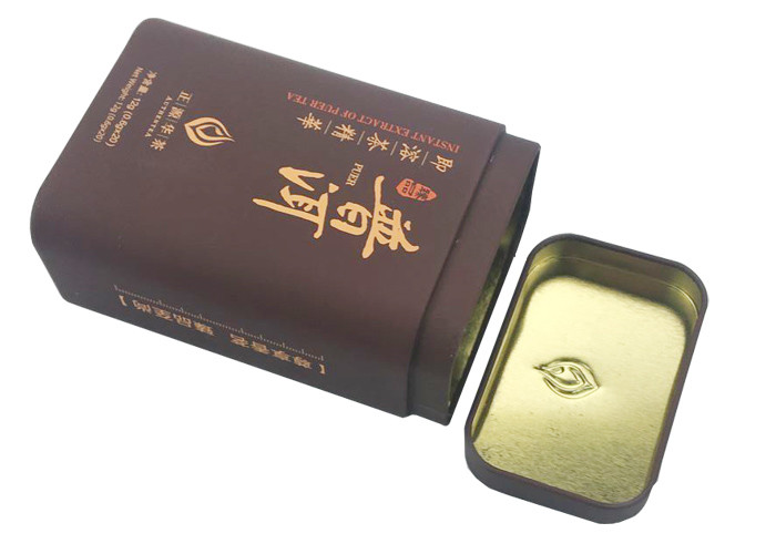 China Recycled 12g Tin Plate Tea Gift Box With Lid factory