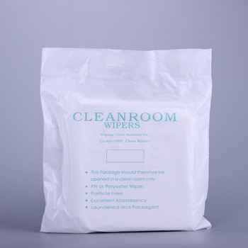 Quality Dust Control Sealed Edge 100% Polyester Cleanroom Wipes for sale