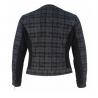 China Round Collar Plaid Ladies Formal Blazers Fitted Type With Two Side Pockets factory
