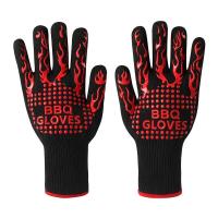 China Anti Slip Heat Resistant Silicone Oven Gloves 28 Cm - 36 Cm Size CE Approved factory