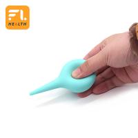 China 60ml  Rubber Suction Ear Syringe Bulb Ear Washing Squeeze Bulb Laboratory Tool (Orange) factory