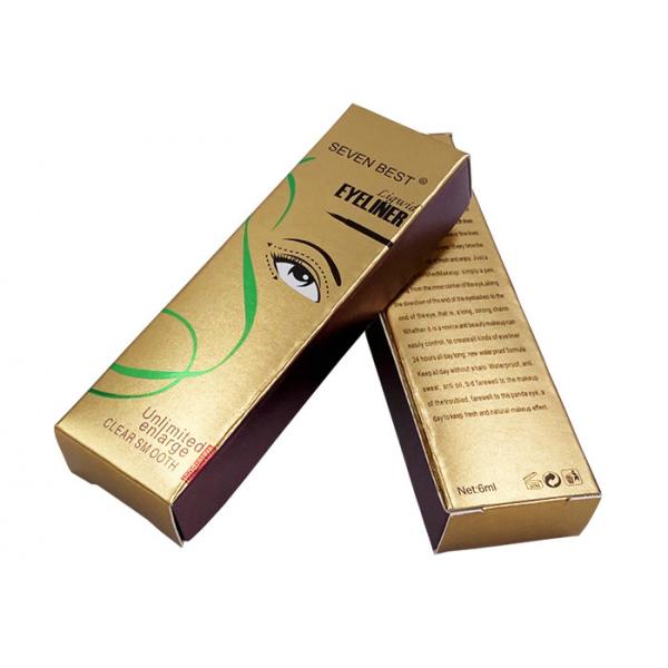 Quality Order Printed Luxury Gold Paperboard Boxes Eye Liner Packaging Wholesale for sale
