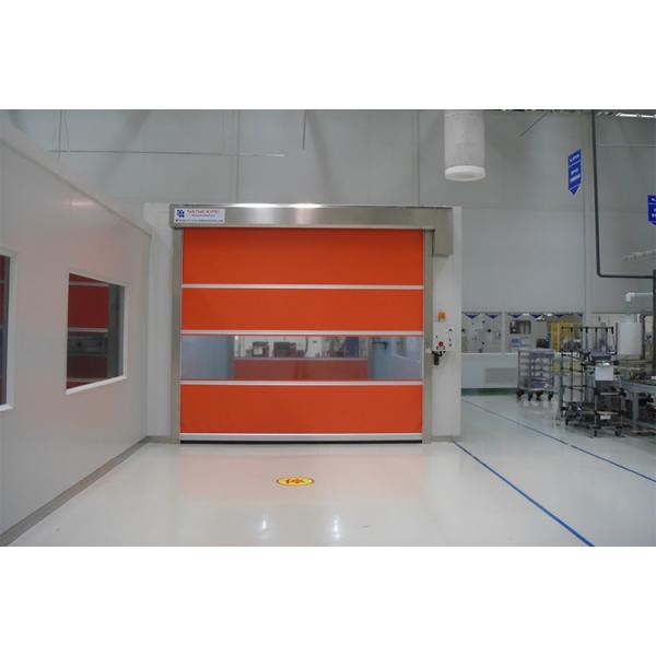 Quality Industrial High Speed Transparent PVC Window Roll Up Door Used In Big Wind Area for sale