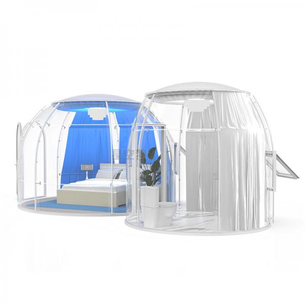 Quality Rain Resistance Plastic Dome Tent Diameter 3.5m 2.5m Hotel Bubble Tents for sale