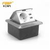 China Home Pop Up Floor Socket , Square Floor Mounted Power Sockets With 2 Usb factory