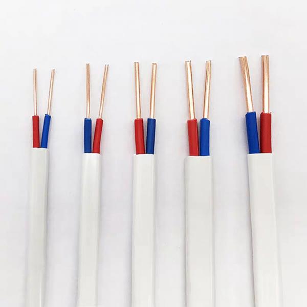 Quality Heatproof Electrical Wire Flat Cable , Alkali Resistant 2 Core Flat Wire for sale