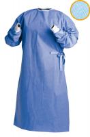 China Standard Surgical gown SMS or SMMS,120cm*150cm,43g,blue,machine process,sell hot factory