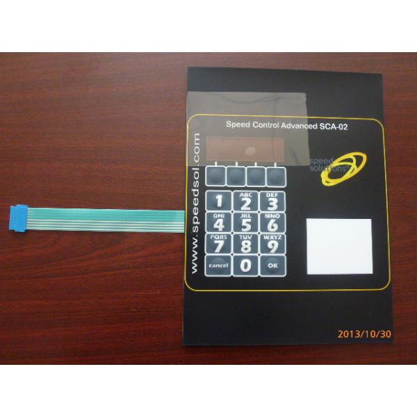 Quality Rich Colors Tactile Single Membrane Switch in Communication , Aluminum plate for sale