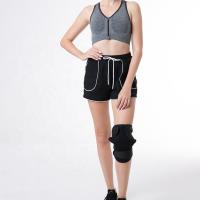 China Black Heated Knee Brace Wrap With Overheat Protection factory