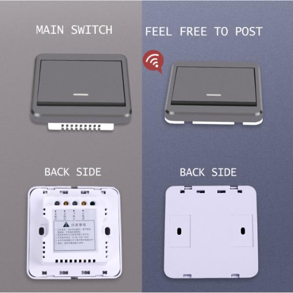 Quality 1 2 3 Gang Wifi Smart Wall Touch Switch Glass Panel Light 2.4GHz for sale