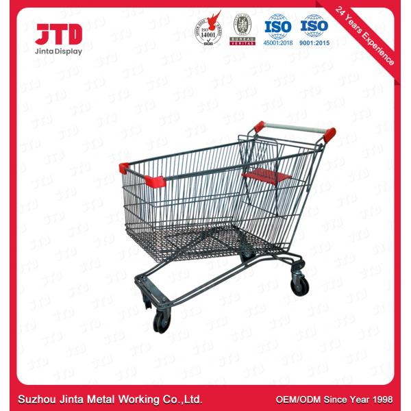 Quality 210 Liter Metal Shopping Trolley Zinc Galvanized ISO9001 for sale