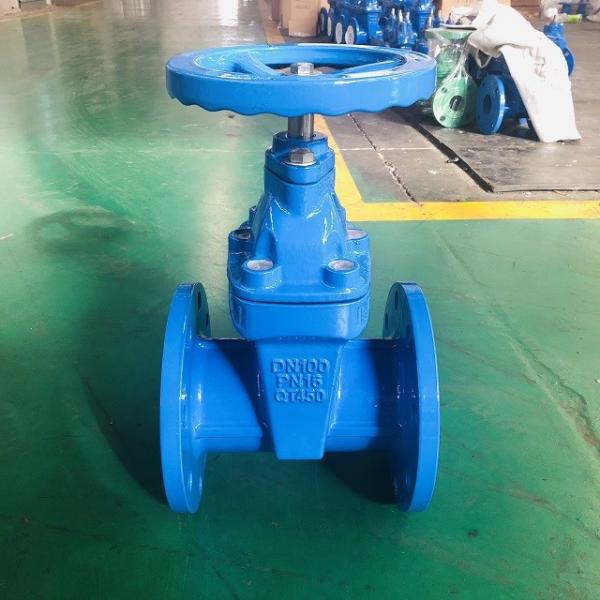 Quality Double Flanged Resilient Seated Valves BS5163 PN16 DI Gate Valve for sale