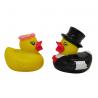 China Bride And Groom Wedding Baby Rubber Duck Phthalates Free PVC With Hand Painting factory