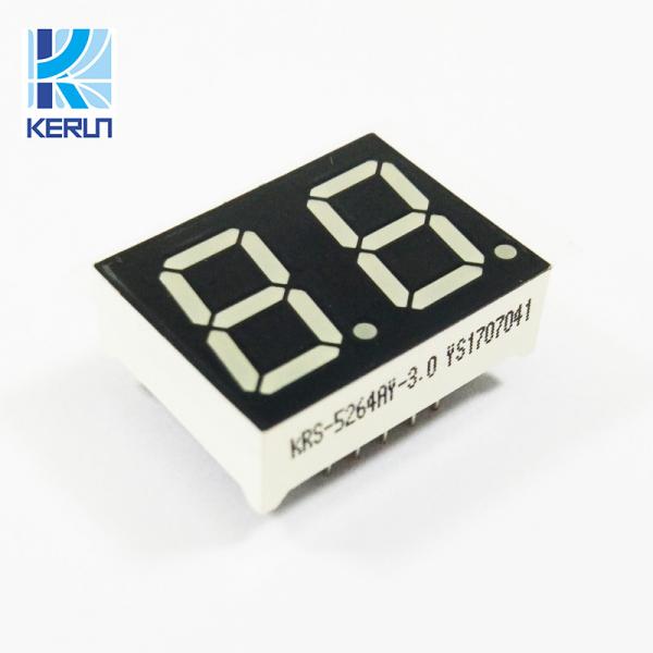 Quality Ultra Red 0.56in Dual Digit 7 Segment Display Common Anode For Digital Indicator for sale