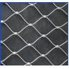 China Knotted Stainless Steel Rope Mesh Net Safety 20mm - 100mm Aperture factory