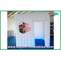 China Inflatable Photo Booth Hire Square Inflatable Photo Booth , LED Light Oxford Cloth Portable Photo Booth factory