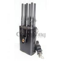 China Grey Small Handheld Phone Jammer 6 Antennas Mobile Phone Jammer For Home factory