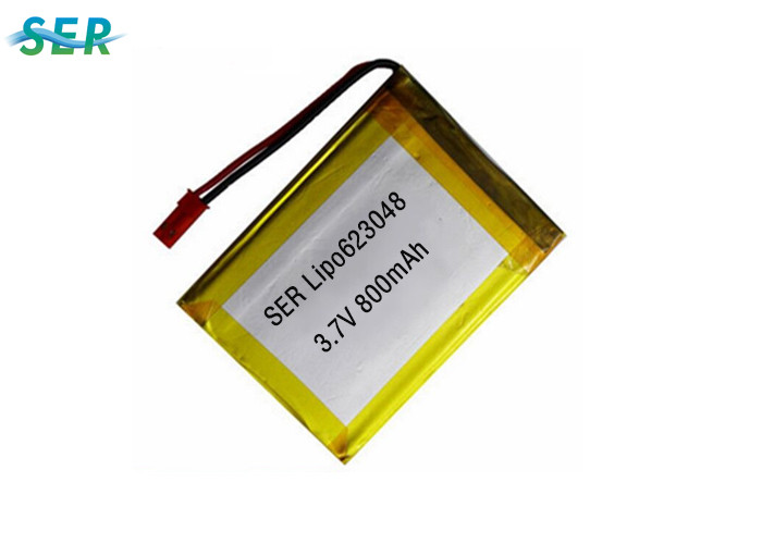 China Rechargeable Lithium Polymer Battery Lipo Pack 3.7 Volt 623048 For MP3 / GPS factory