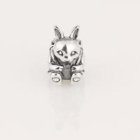 China S925 Sterling Silver Screw Easter Bunny Animal Charm Beads Fits European Pandora factory