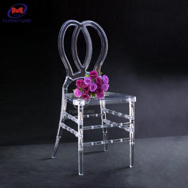 Quality Butterfly Shape Clear Resin Chiavari Chairs 7 Bars Event Chair Mordern OEM ODM Service for sale