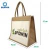 China Fashionable Shopping Cotton Cloth Linen Jute Burlap Tote Bag factory