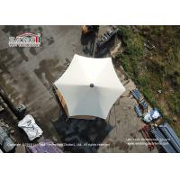 China Customized Steel Frame 5x5m PVC White Tent For Outside Glamping Hotel for sale