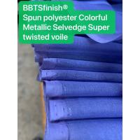 China Metallic selvedge Sudan market spun polyester voile fabric  BBTSfinish Brand super quality factory