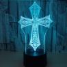 China custom oem Islam Christian religion Cross 3D Night Light Touch Remote table lamp child gift factory