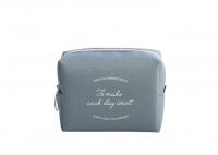 China High Density PU Coating Travel Cosmetic Bags Plain Rectangle Water Resistant factory
