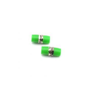 Quality Small D Fiber Optic Adapter Small Flange Adapter Green With UPC Coupling Face for sale