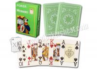 China Colorful Modiano Cristallo Plastic Marked Playing Cards With 4 Jumbo Index factory