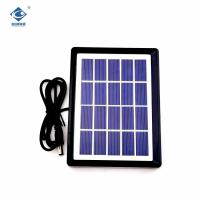 China ZW-1.2W-5V Plastic Frame Solar Mobile Charger 1.2W 5V Hot Sale Glass Laminated factory