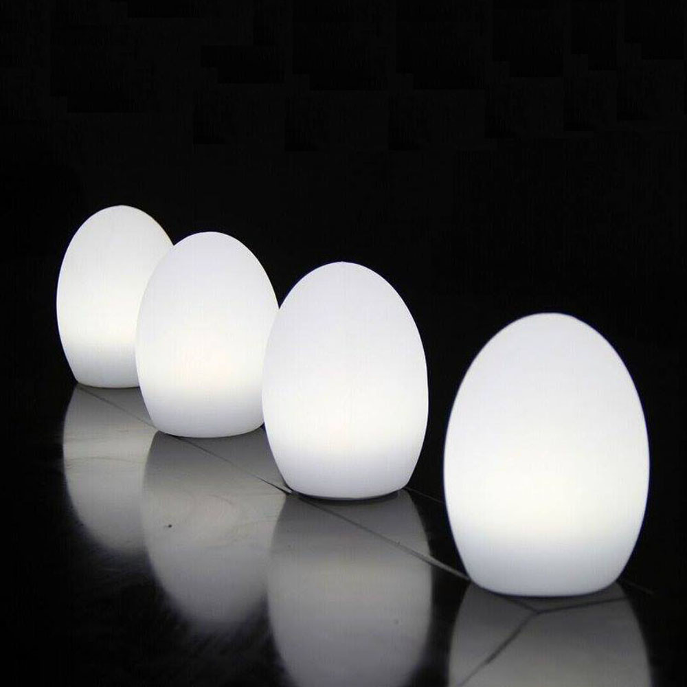 China Cordless Egg Shaped LED Lights , Egg Mood Lamp For Outdoor Night Club factory
