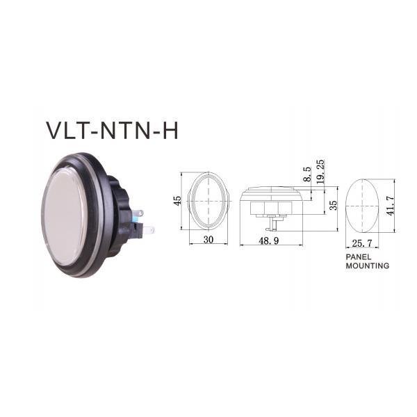 Quality 30*45 mm Oval VLT-NTN-H Gaming Buttons For Sale for sale