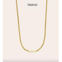 China CE K Gold Stainless Steel Fashion Necklaces Luxury LOVE 3d Ball Chain Necklace factory
