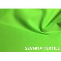 China Dyed Knit Circular Polyester Satin Fabric , Bright Green Polyester Crepe Fabric factory