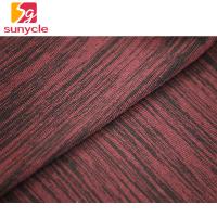China Red And Black 100 Cotton Single Jersey Fabric 180gsm For Short Sleeve Clothes factory
