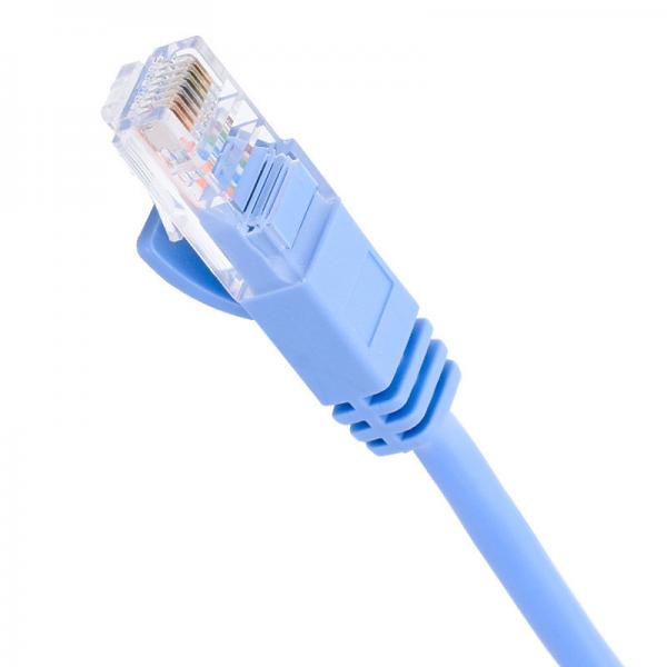 Quality Copper 24AWG Patch Cord Cat 5e , BC7/0.2 PVC Jacket UTP Cat5e Patch Cable for sale